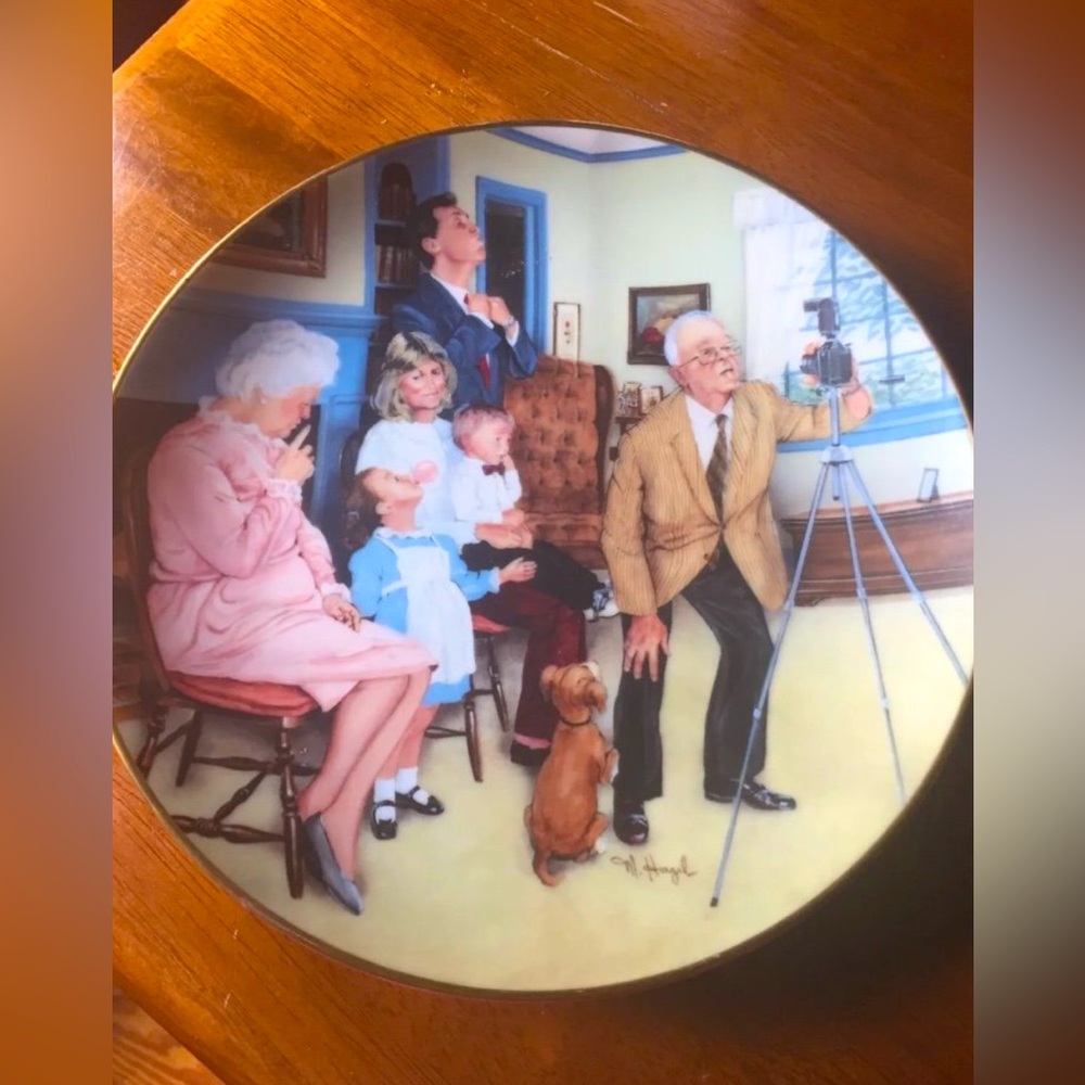 American Family Plate Collection Family Portrait 8 1/2" FirstIssue Serie #3904